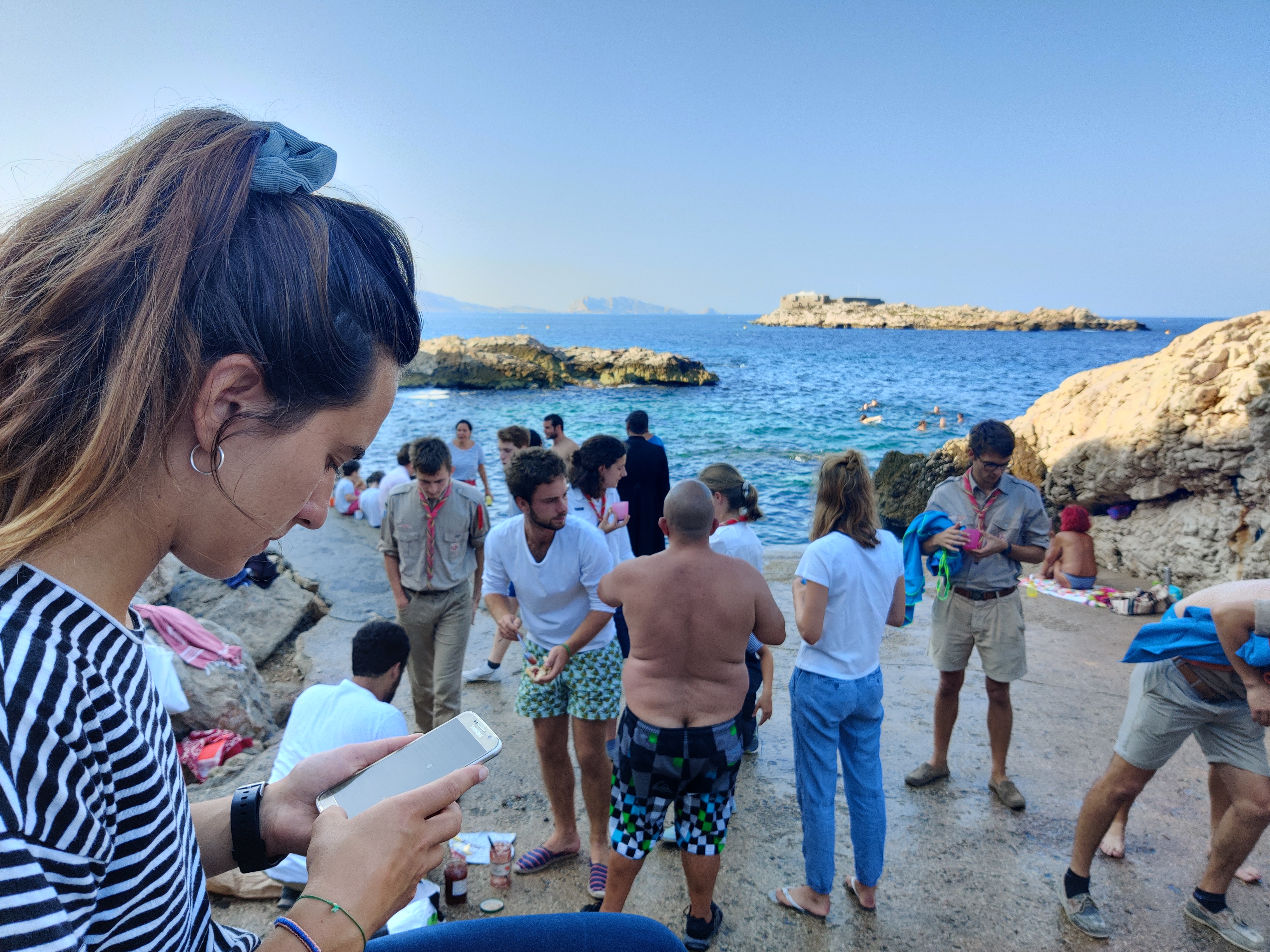 Baignade anse de Malmousque Marseille Massabielle